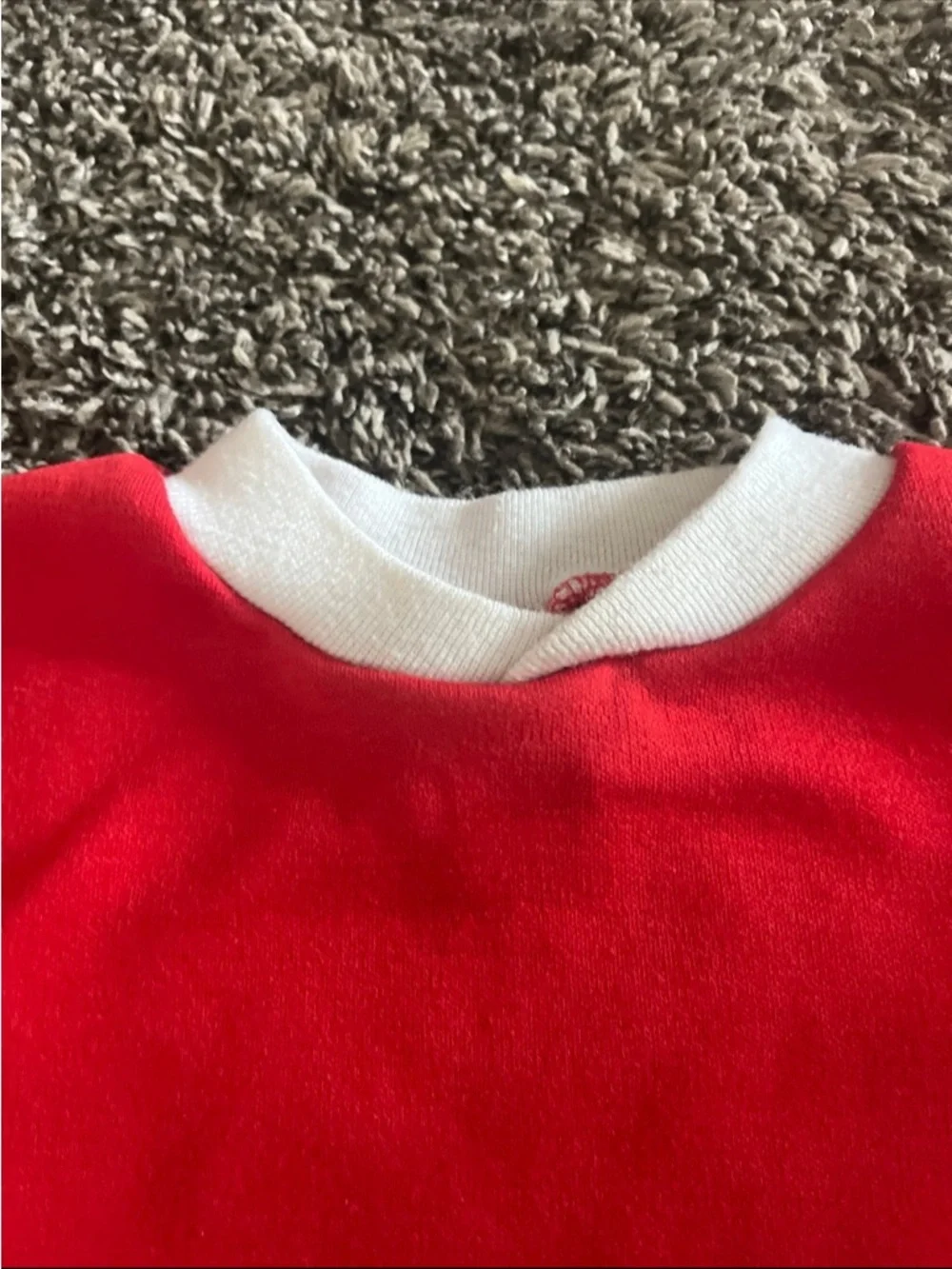 Vintage OshKosh B'gosh Red Ringer Tee Sailing Embroidered 12M